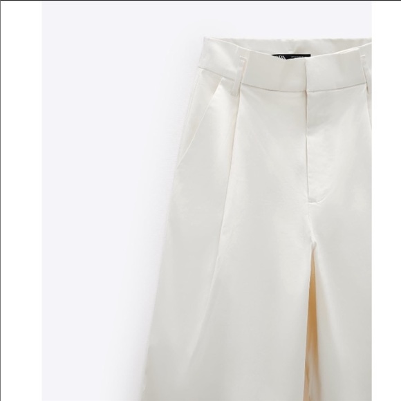 Zara | Pants & Jumpsuits | Zara Pleated Wide Leg Pants Trousers | Poshmark